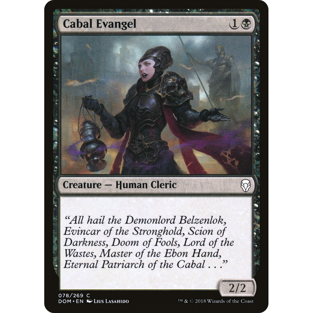 Cabal Evangel (DOM-078) - Dominaria Foil