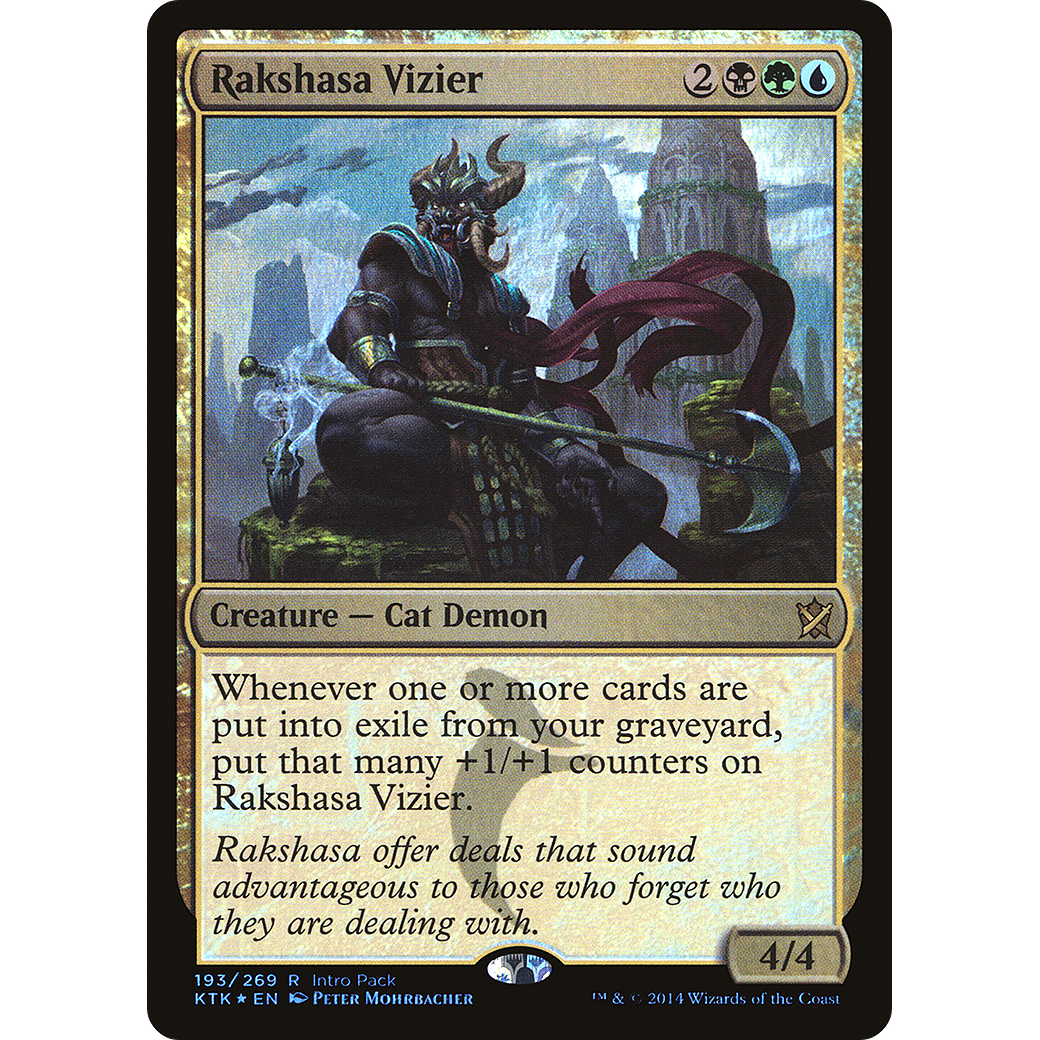 Rakshasa Vizier (UMP-193) - Khans of Tarkir Promos Foil