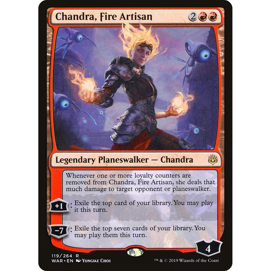 Chandra, Fire Artisan (WAR-119) - War of the Spark Foil