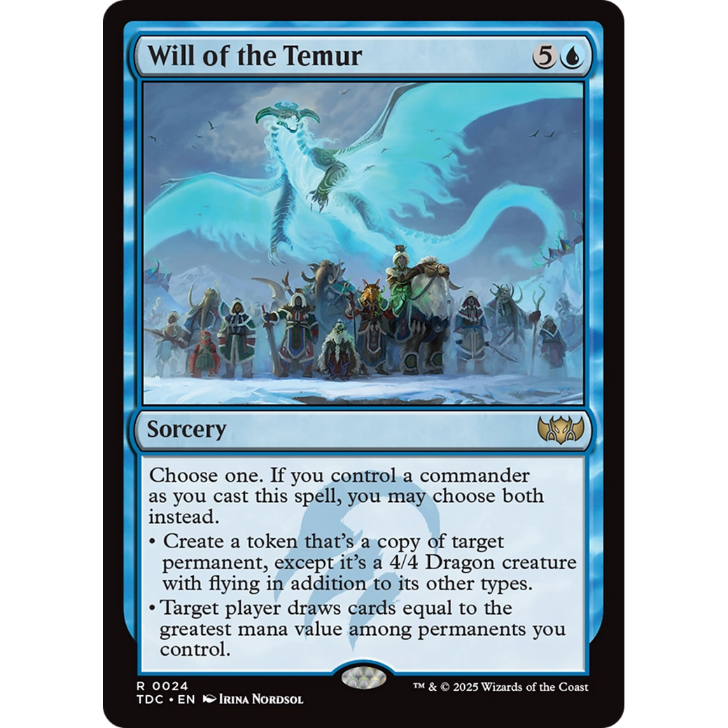 Will of the Temur (TDC-024) - Commander: Tarkir: Dragonstorm