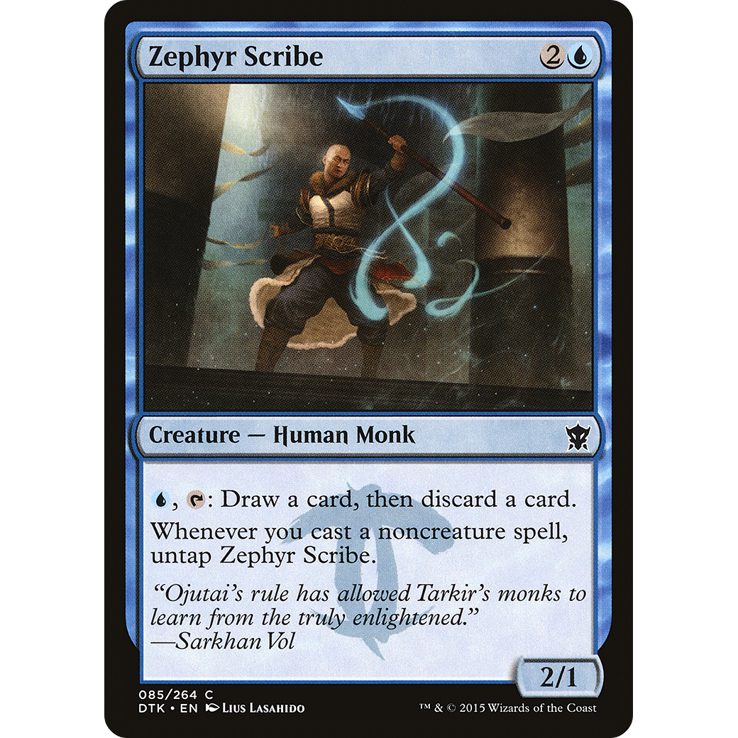 Zephyr Scribe (DTK-085) - Dragons of Tarkir Foil