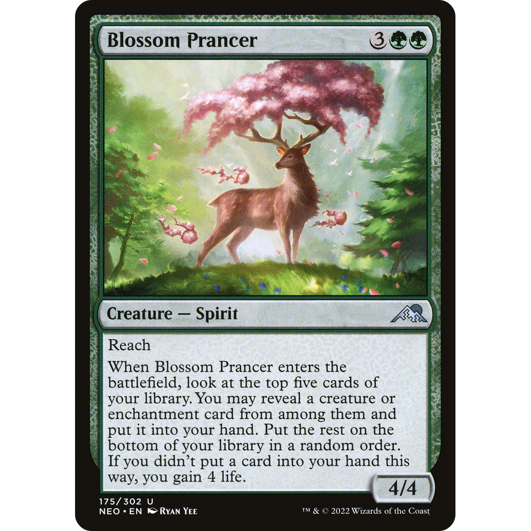Blossom Prancer (NEO-175) - Kamigawa: Neon Dynasty Foil