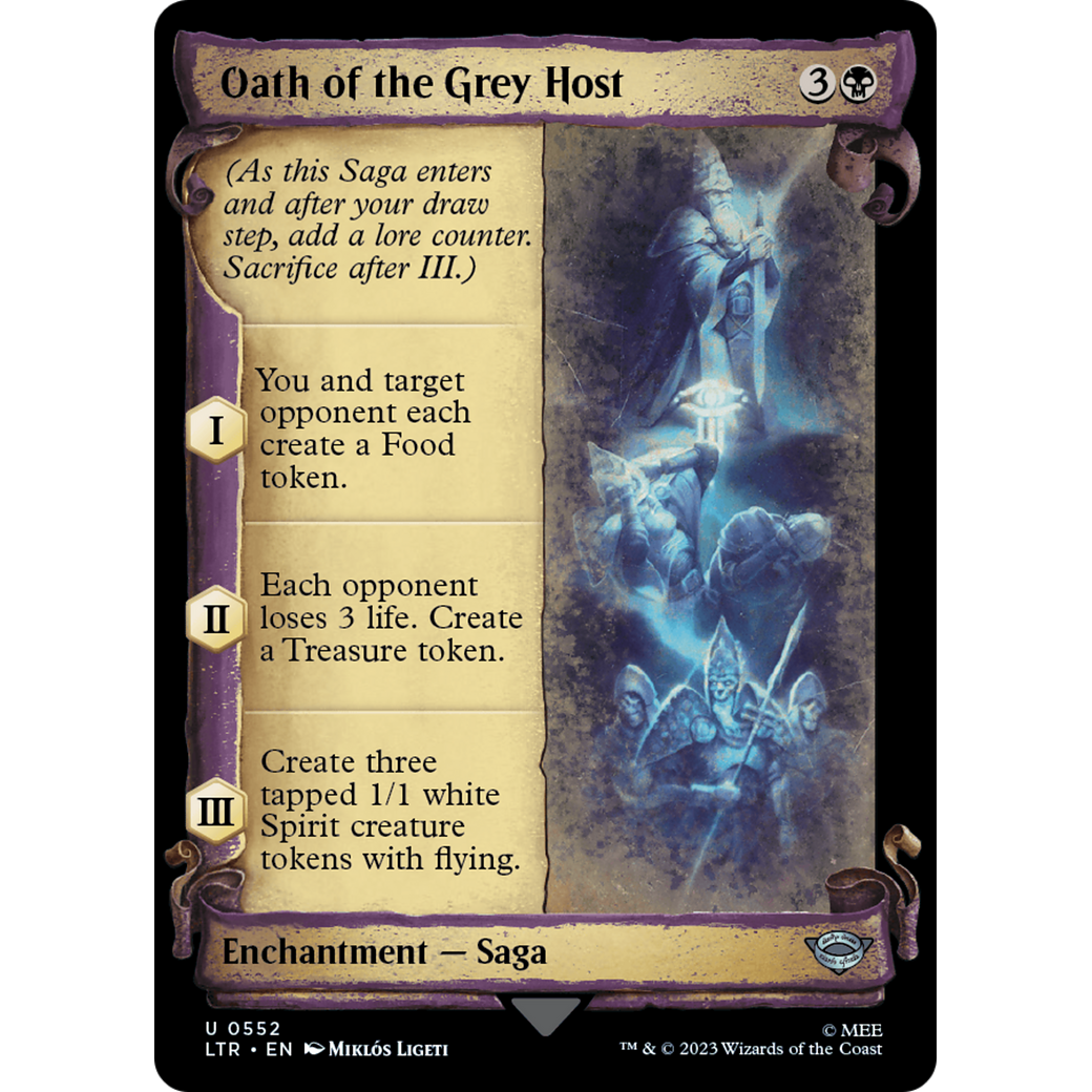Oath of the Grey Host (LTR-552) - The Lord of the Rings: Tales of Middle-earth: (Showcase)