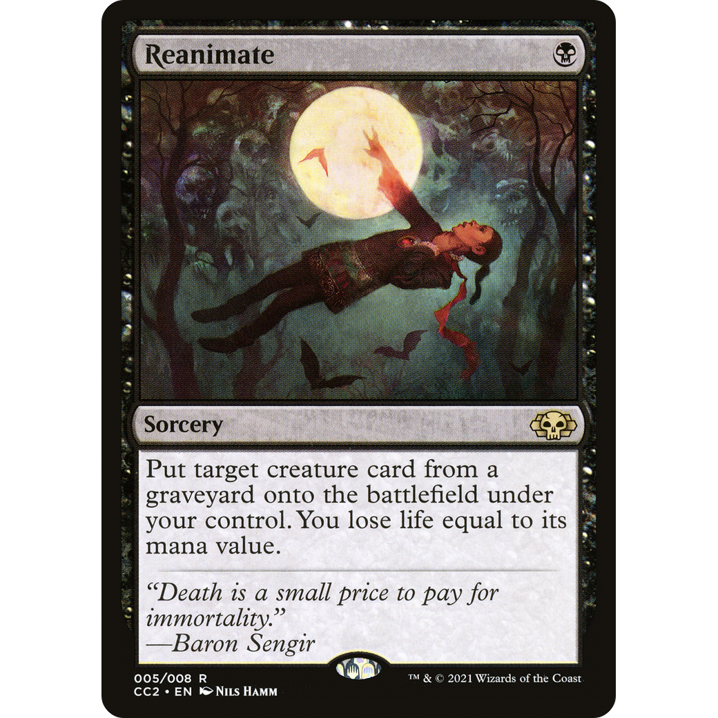 Reanimate (CC2-005) - Commander Collection: Black Foil