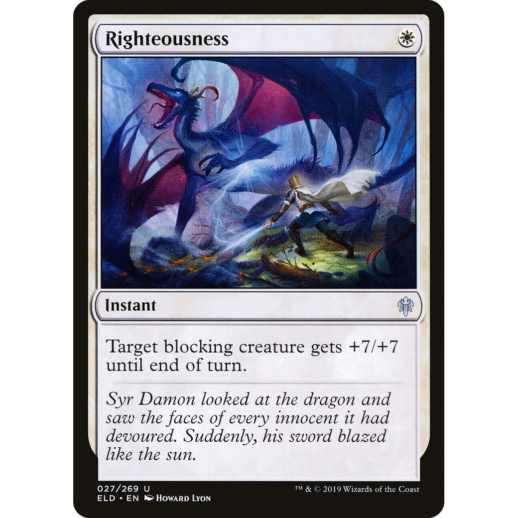 Righteousness (ELD-027) - Throne of Eldraine