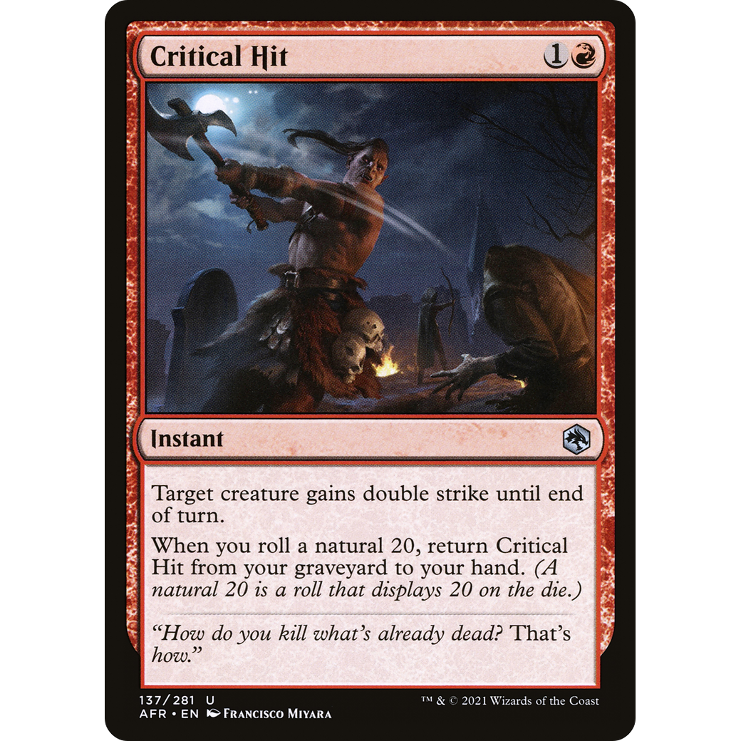 Critical Hit (AFR-137) - Adventures in the Forgotten Realms Foil