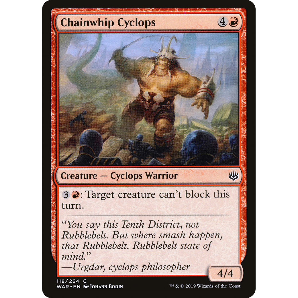 Chainwhip Cyclops (WAR-118) - War of the Spark