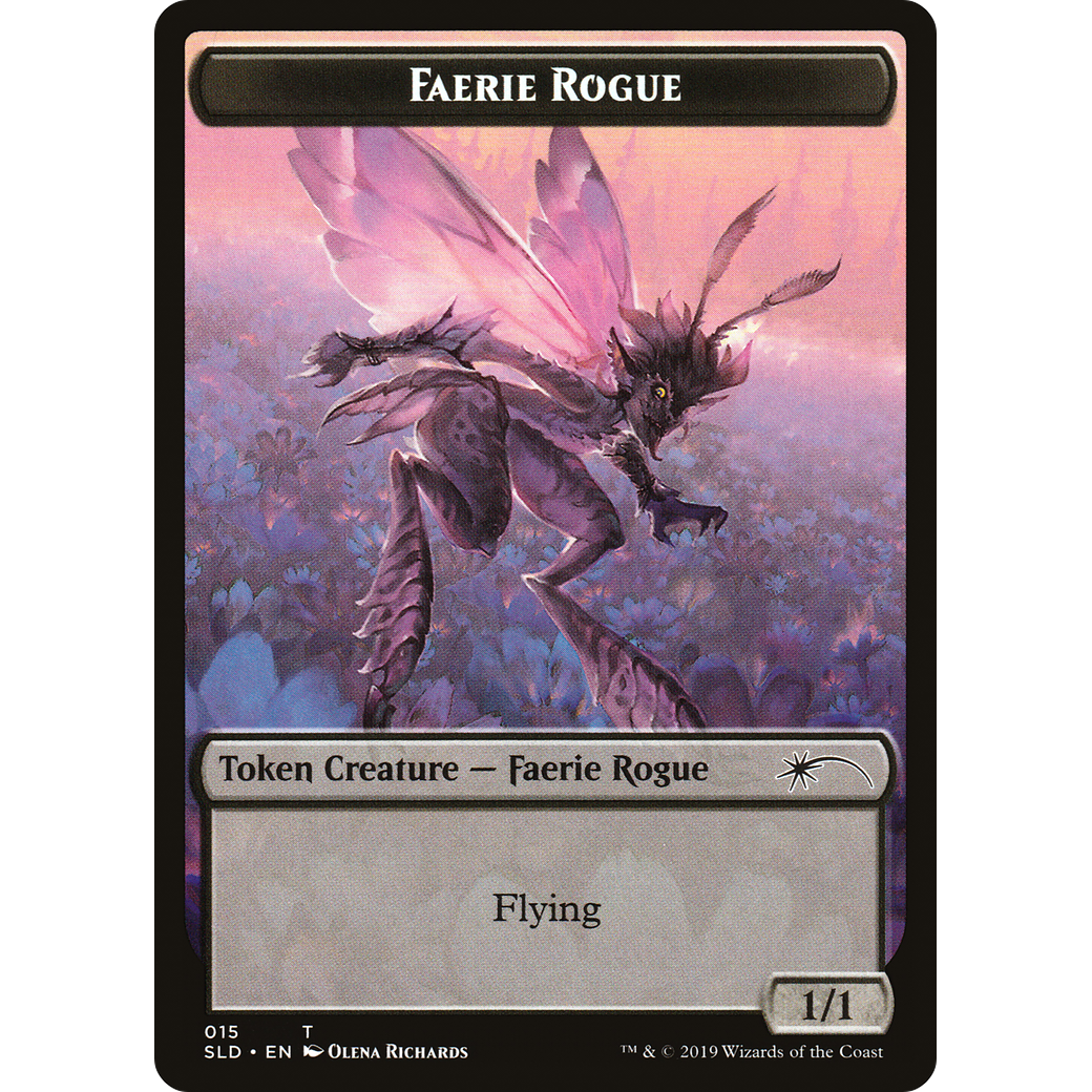Faerie Rogue Token (015) (SLD-015) - Secret Lair Drop