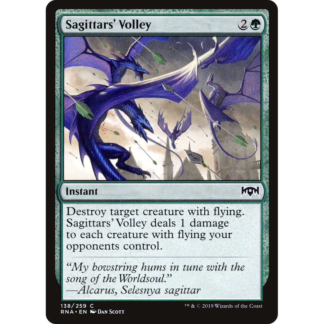 Sagittars' Volley (RNA-138) - Ravnica Allegiance Foil