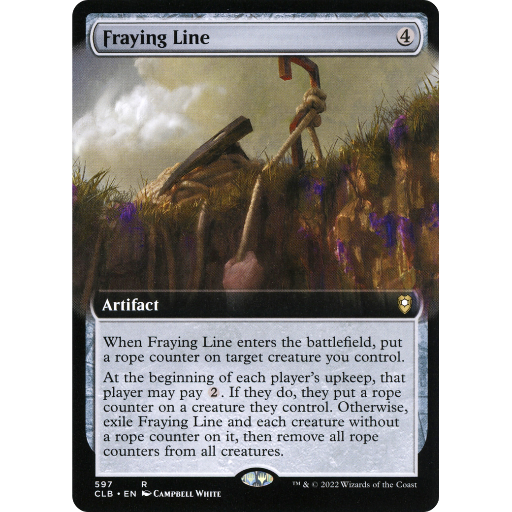 Fraying Line (CLB-597) - Commander Legends: Battle for Baldur's Gate: (Extended Art) Foil