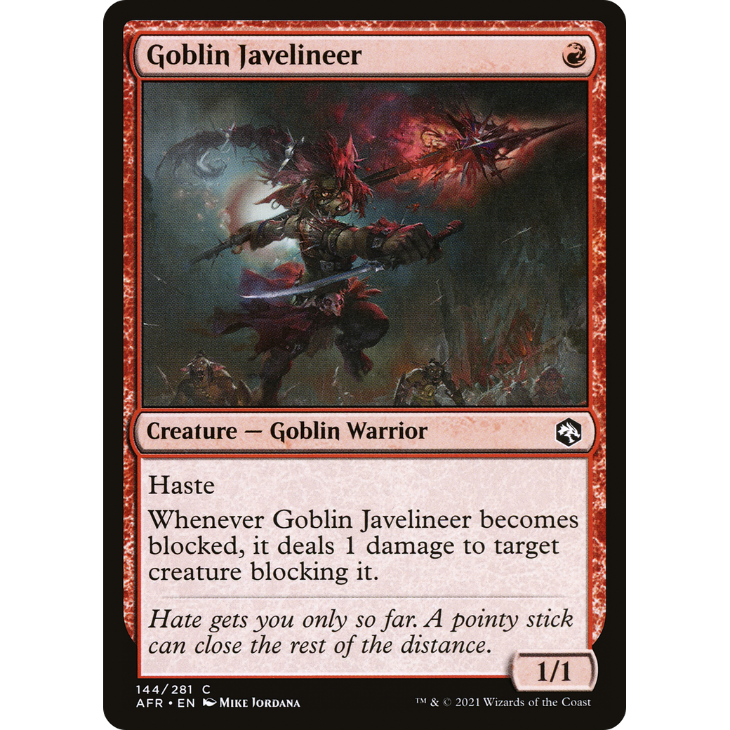 Goblin Javelineer (AFR-144) - Adventures in the Forgotten Realms Foil