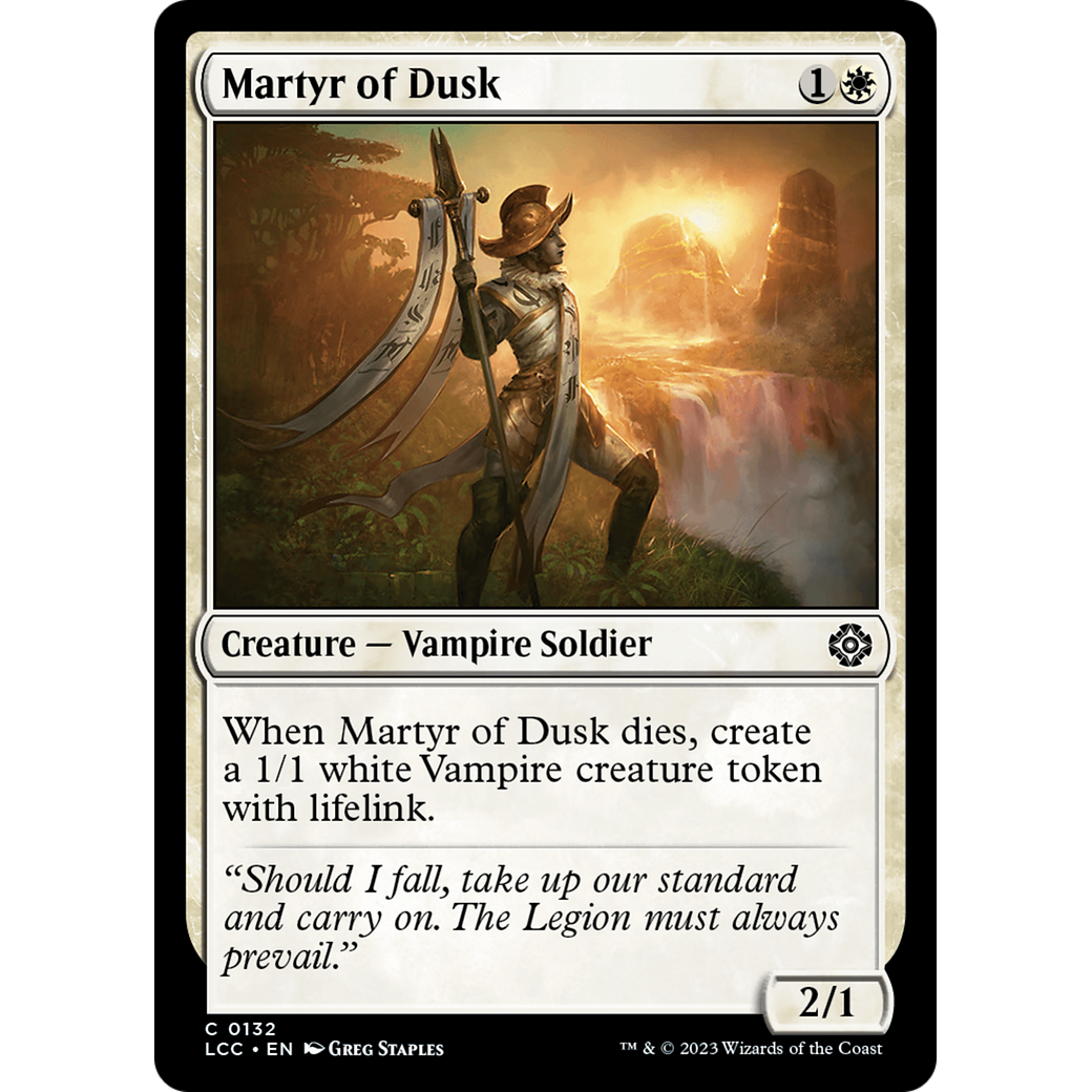 Martyr of Dusk (LCC-132) - The Lost Caverns of Ixalan Commander