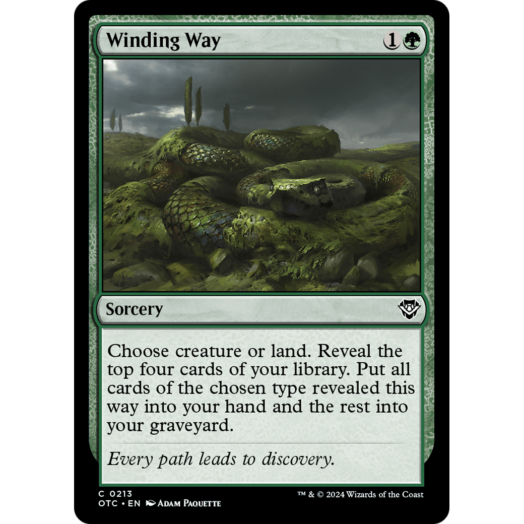 Winding Way (OTC-213) - Outlaws of Thunder Junction Commander