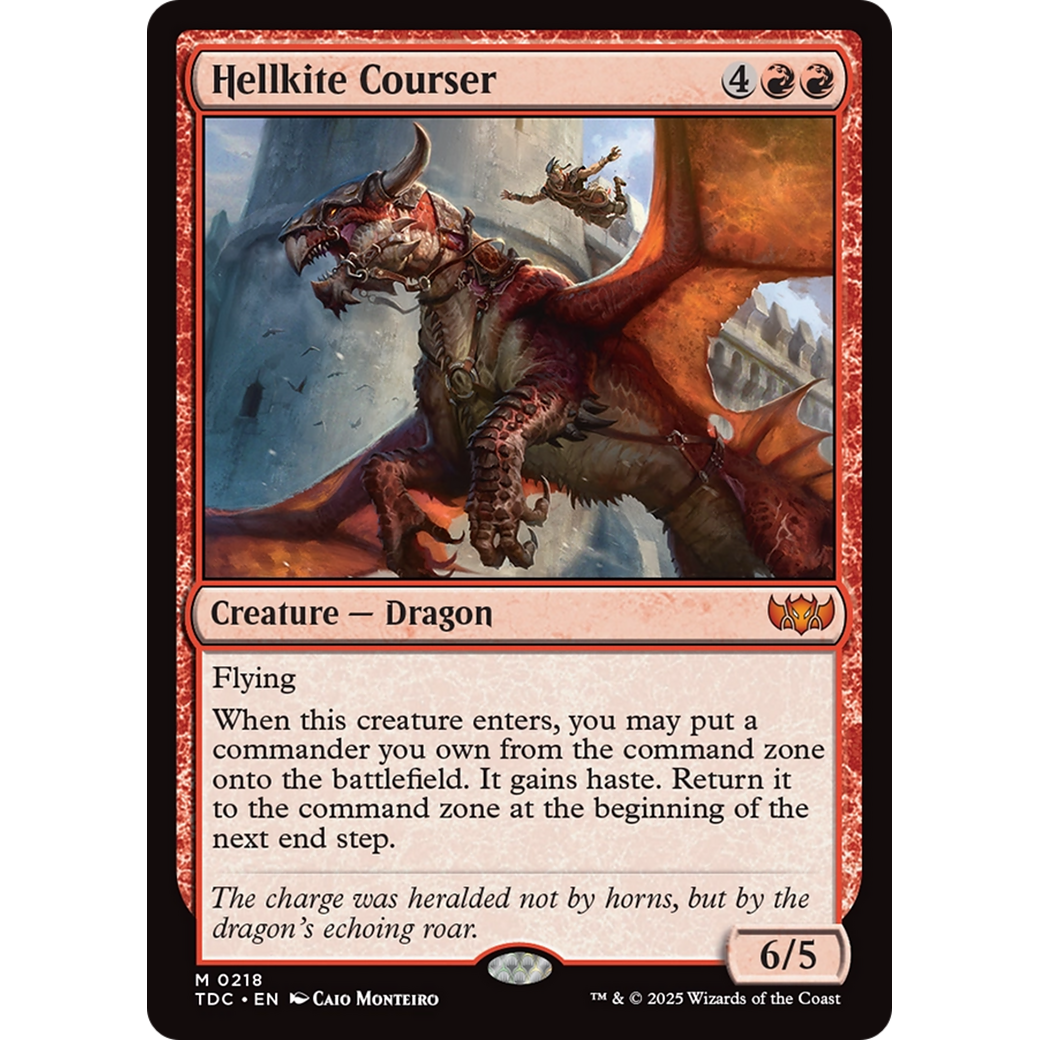 Hellkite Courser (TDC-218) - Commander: Tarkir: Dragonstorm