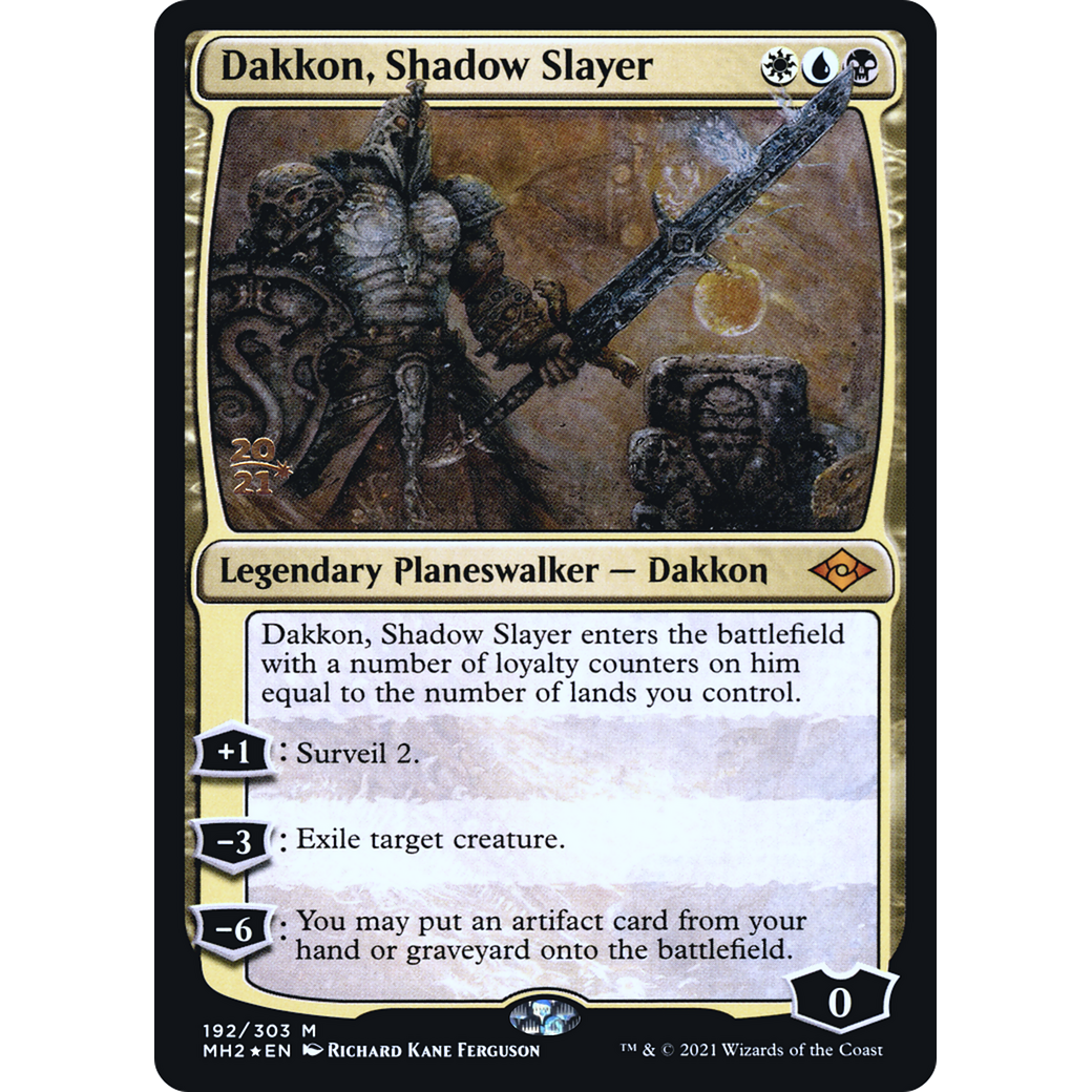 Dakkon, Shadow Slayer (PRE-192) - Modern Horizons 2 Promos Foil