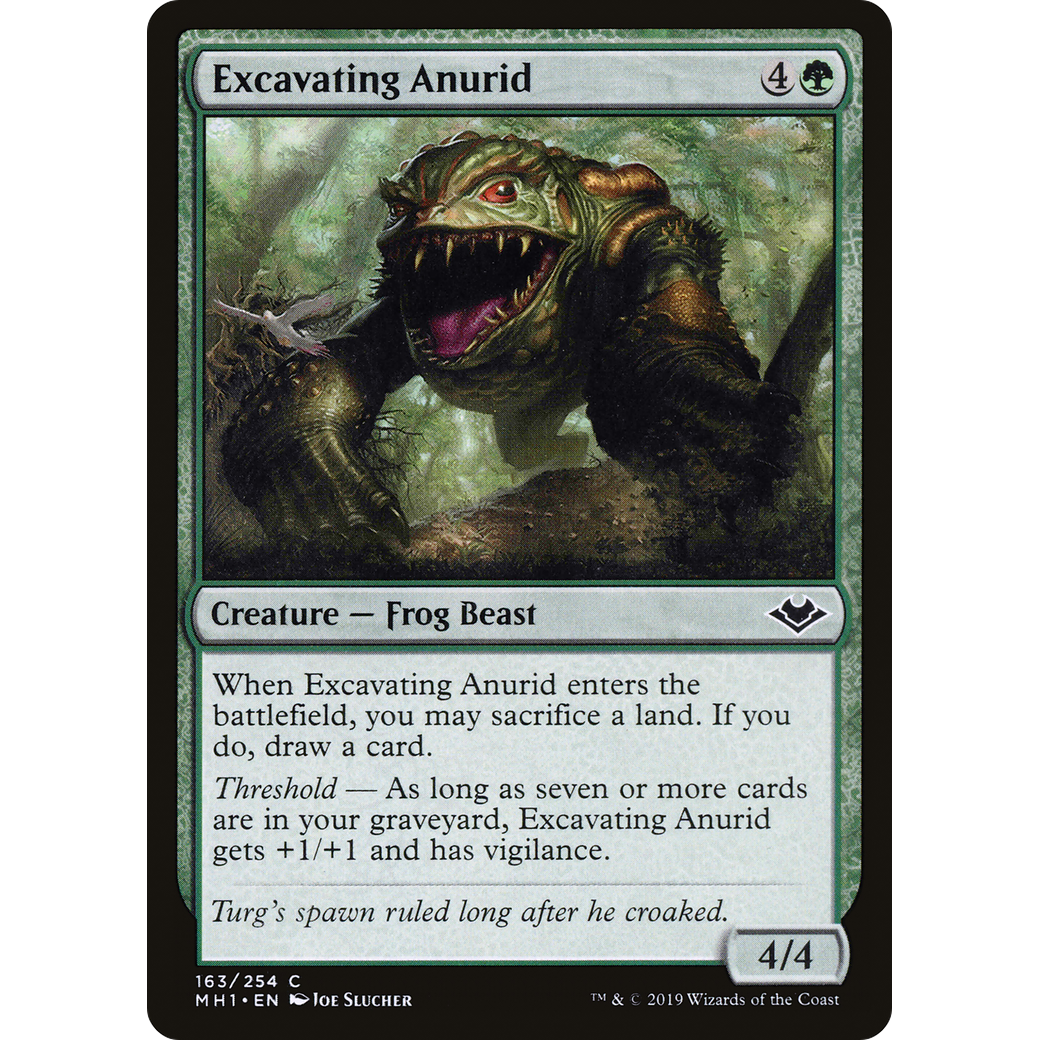 Excavating Anurid (MH1-163) - Modern Horizons Foil