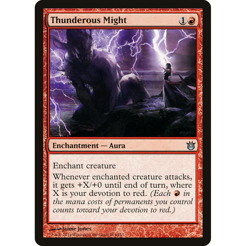Thunderous Might (BNG-114) - Born of the Gods Foil