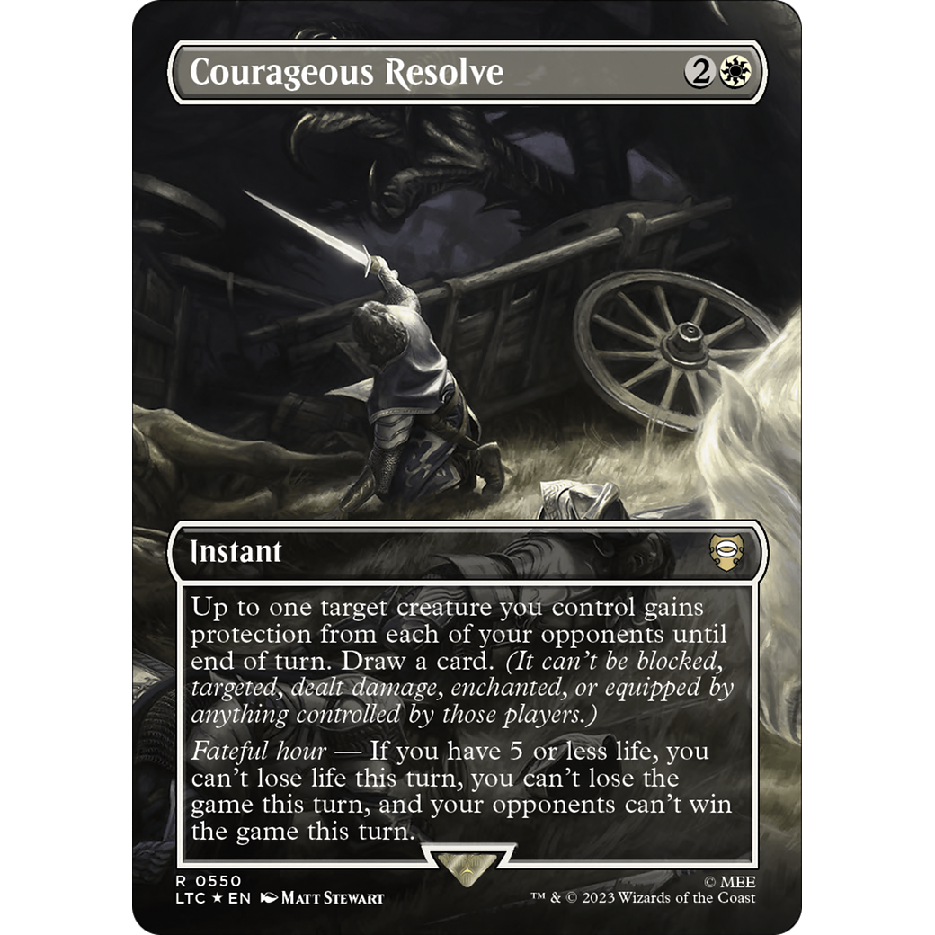 Courageous Resolve (LTC-550) - Tales of Middle-earth Commander (Borderless) Foil