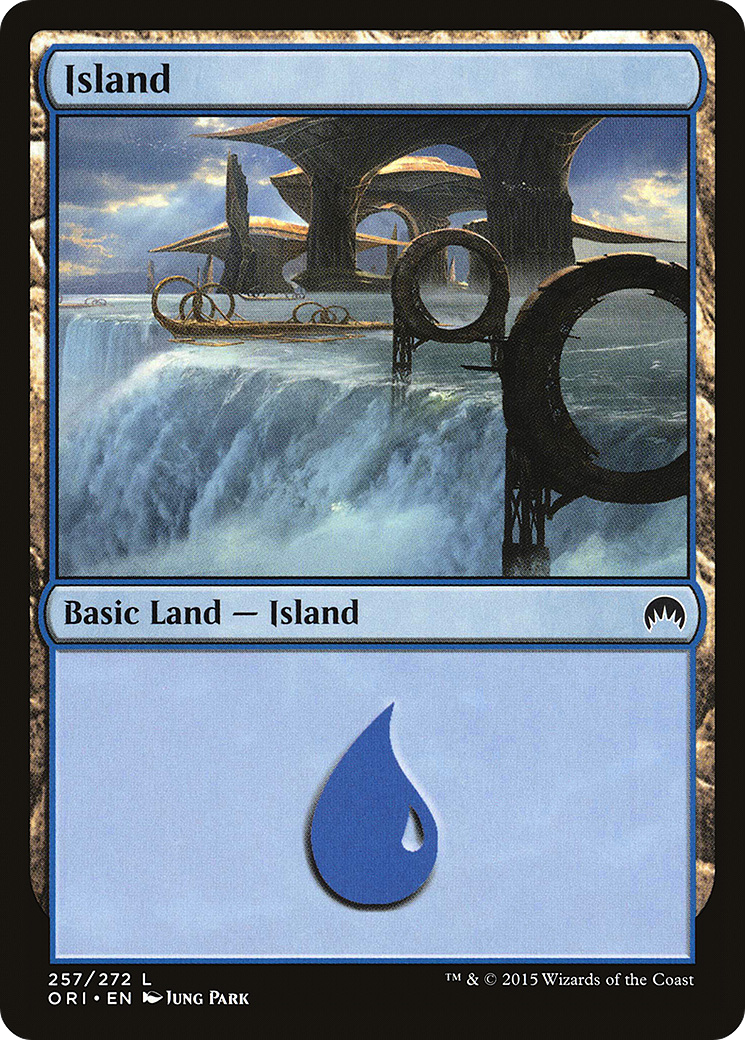 Island (257) (ORI-257) - Magic Origins Foil