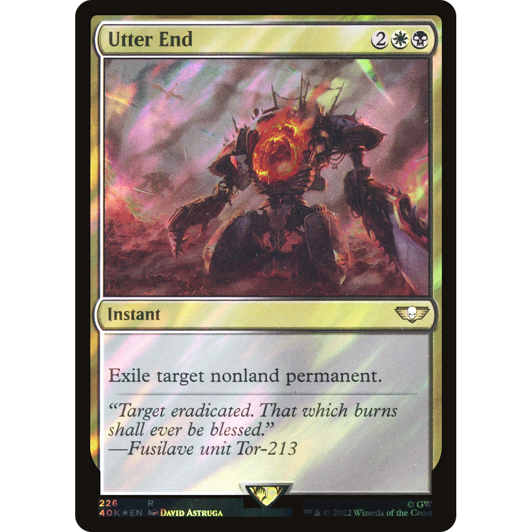 Utter End (40K-226) - Warhammer 40,000 Commander Foil