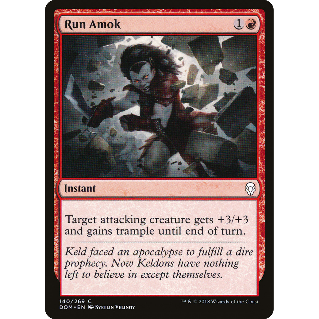 Run Amok (DOM-140) - Dominaria Foil