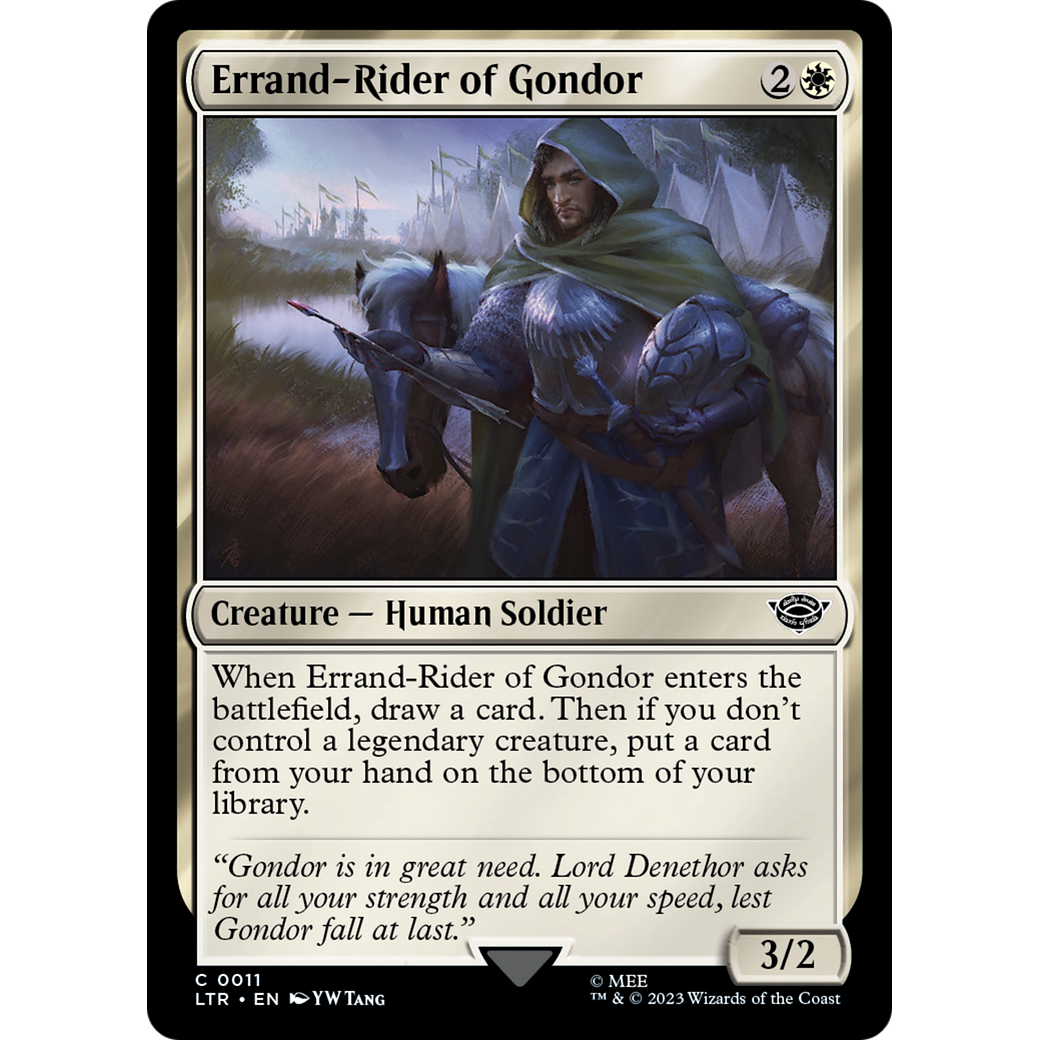 Errand-Rider of Gondor (LTR-011) - The Lord of the Rings: Tales of Middle-earth Foil