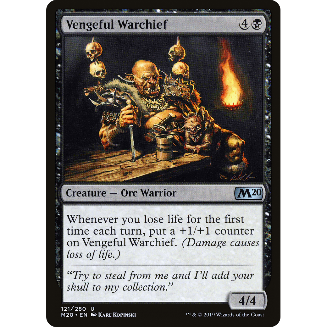 Vengeful Warchief (M20-121) - Core Set 2020 Foil