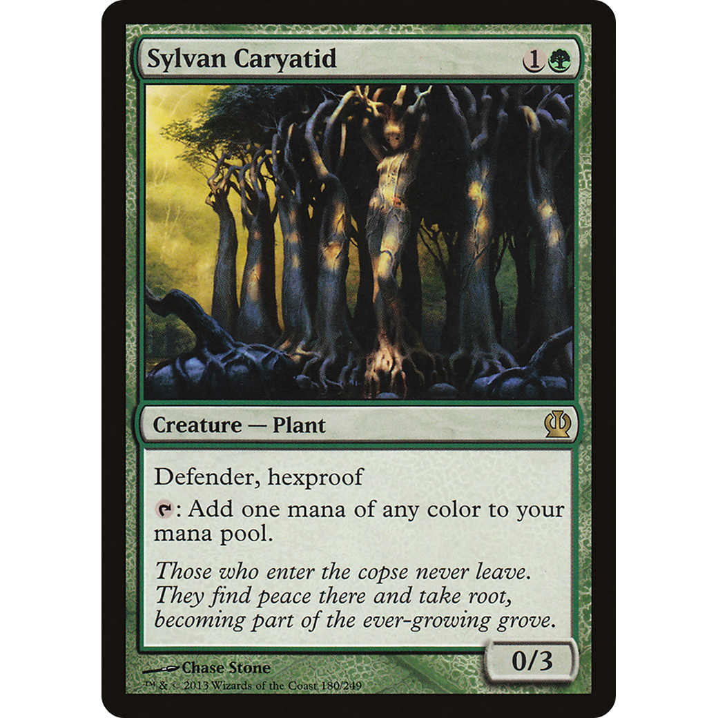 Sylvan Caryatid (THS-180) - Theros Foil