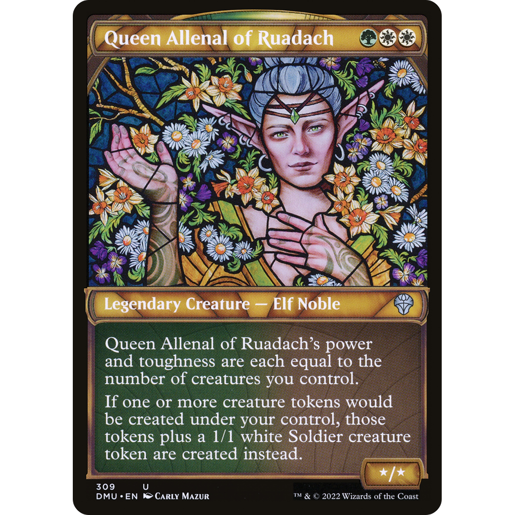Queen Allenal of Ruadach (Showcase) (DMU-309) - Dominaria United: (Showcase) Foil