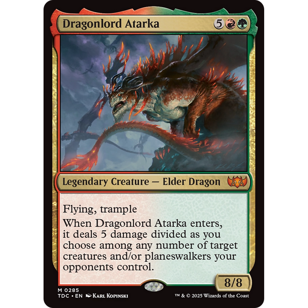 Dragonlord Atarka (TDC-285) - Commander: Tarkir: Dragonstorm