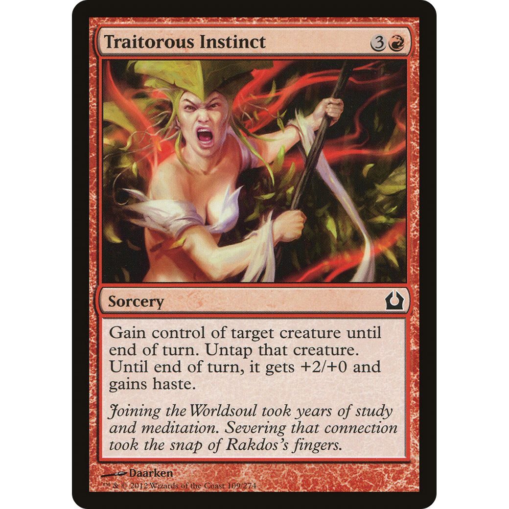 Traitorous Instinct (RTR-109) - Return to Ravnica Foil