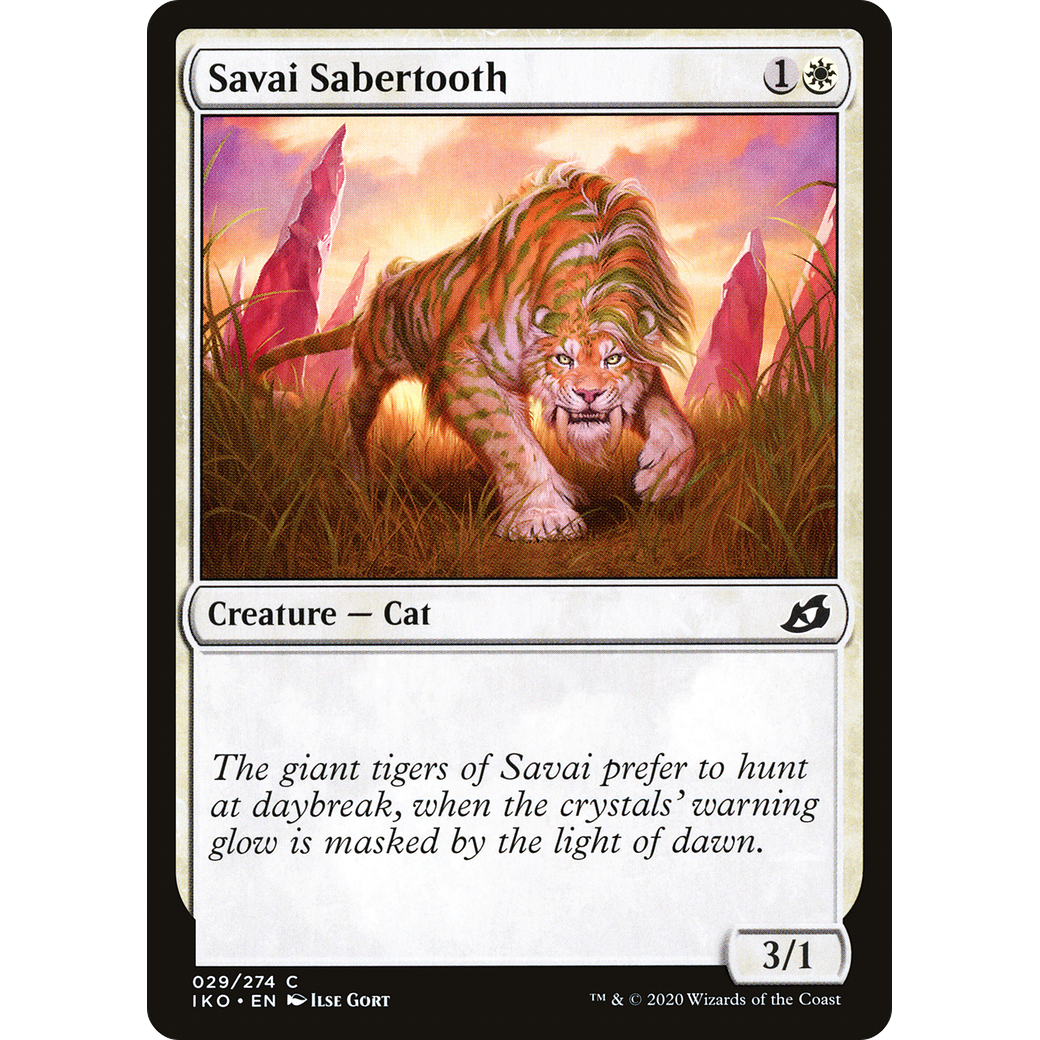 Savai Sabertooth (IKO-029) - Ikoria: Lair of Behemoths Foil