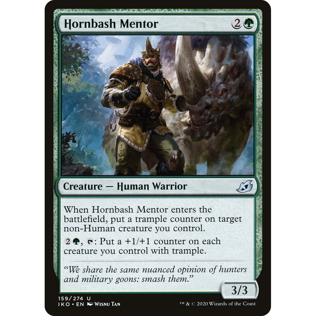 Hornbash Mentor (IKO-159) - Ikoria: Lair of Behemoths Foil
