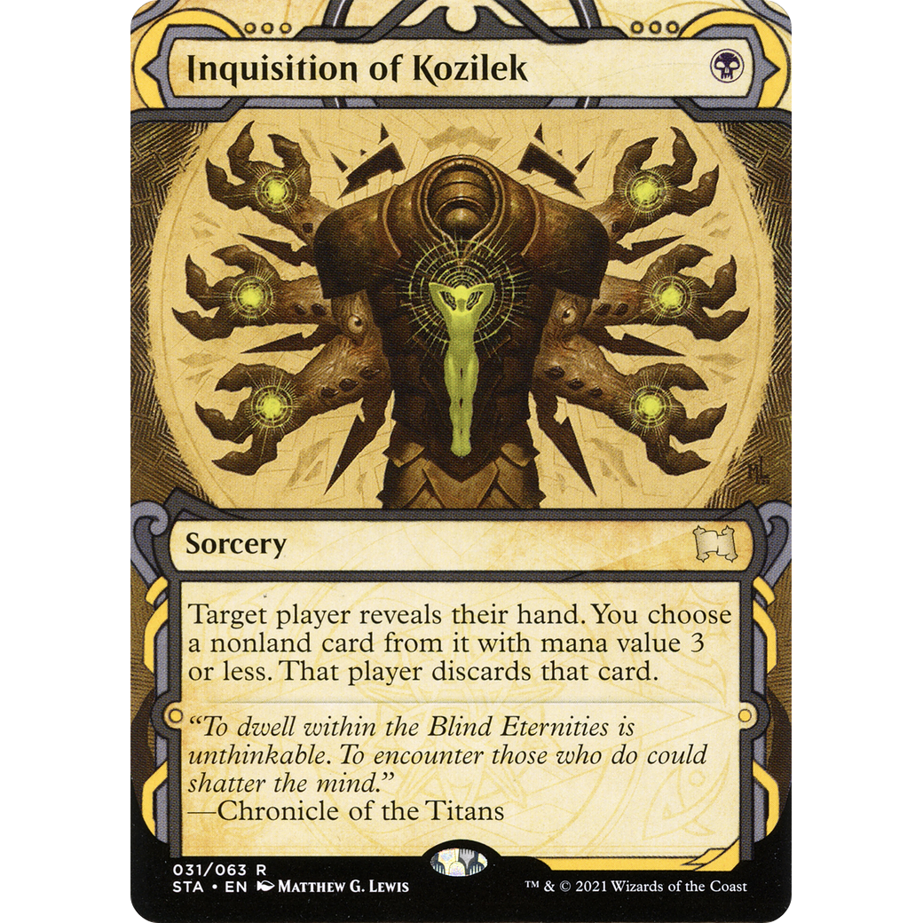 Inquisition of Kozilek (STA-031) - Strixhaven Mystical Archive: (Showcase) (Borderless)