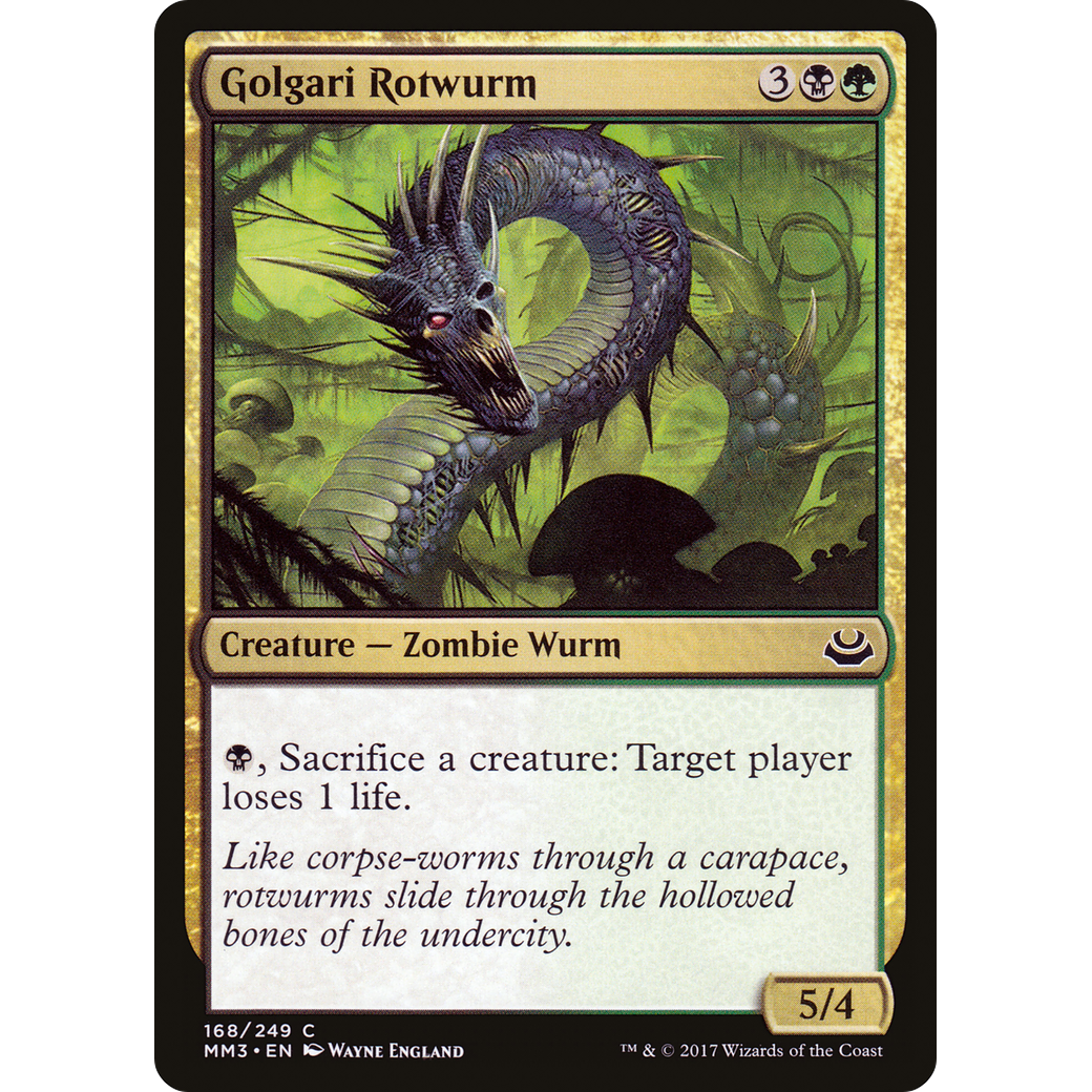 Golgari Rotwurm (MM3-168) - Modern Masters 2017 Foil