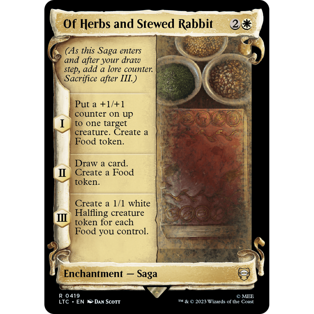 Of Herbs and Stewed Rabbit (LTC-419) - Tales of Middle-earth Commander: (Showcase) Foil