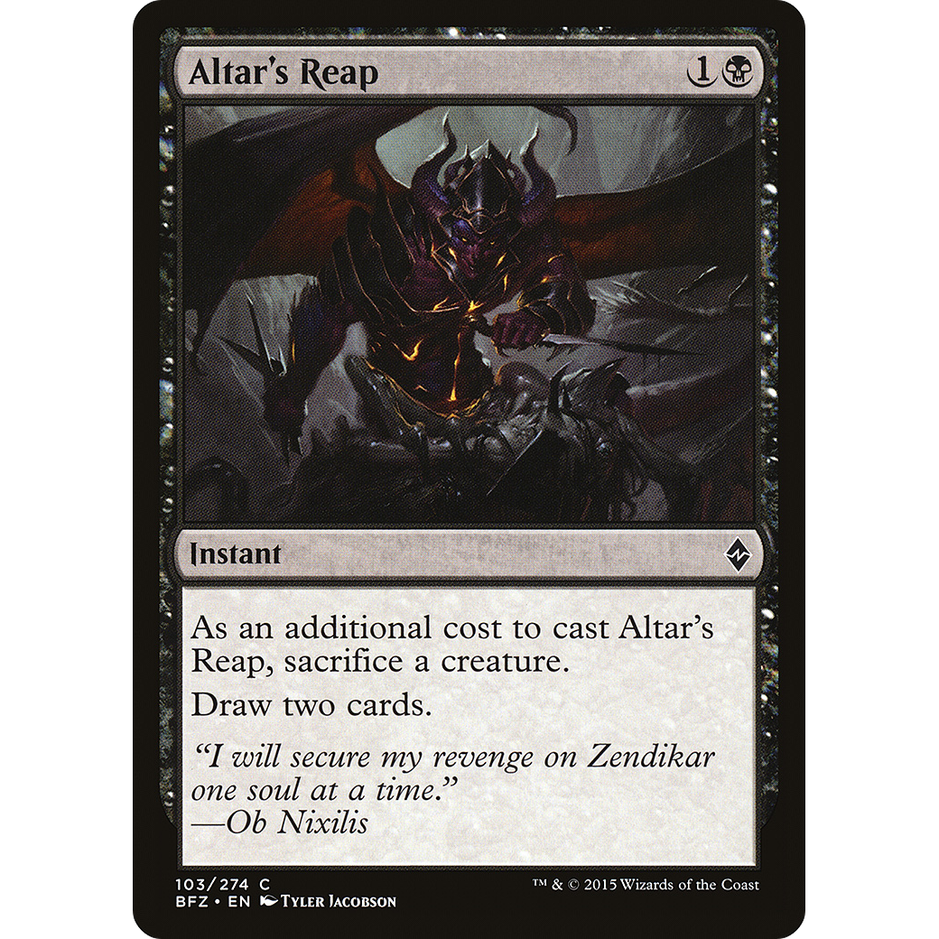 Altar's Reap (BFZ-103) - Battle for Zendikar