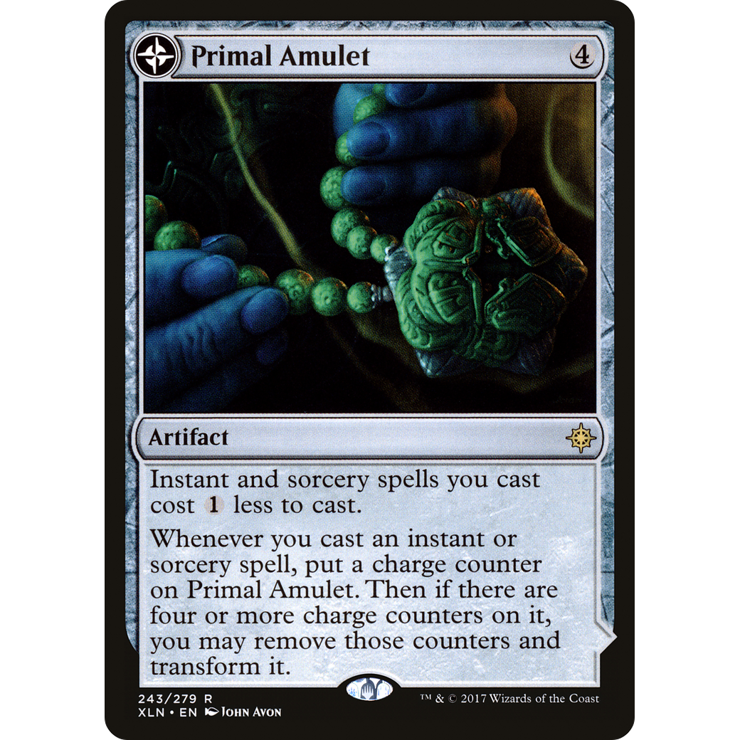 Primal Amulet (XLN-243) - Ixalan: (compasslanddfc) Foil