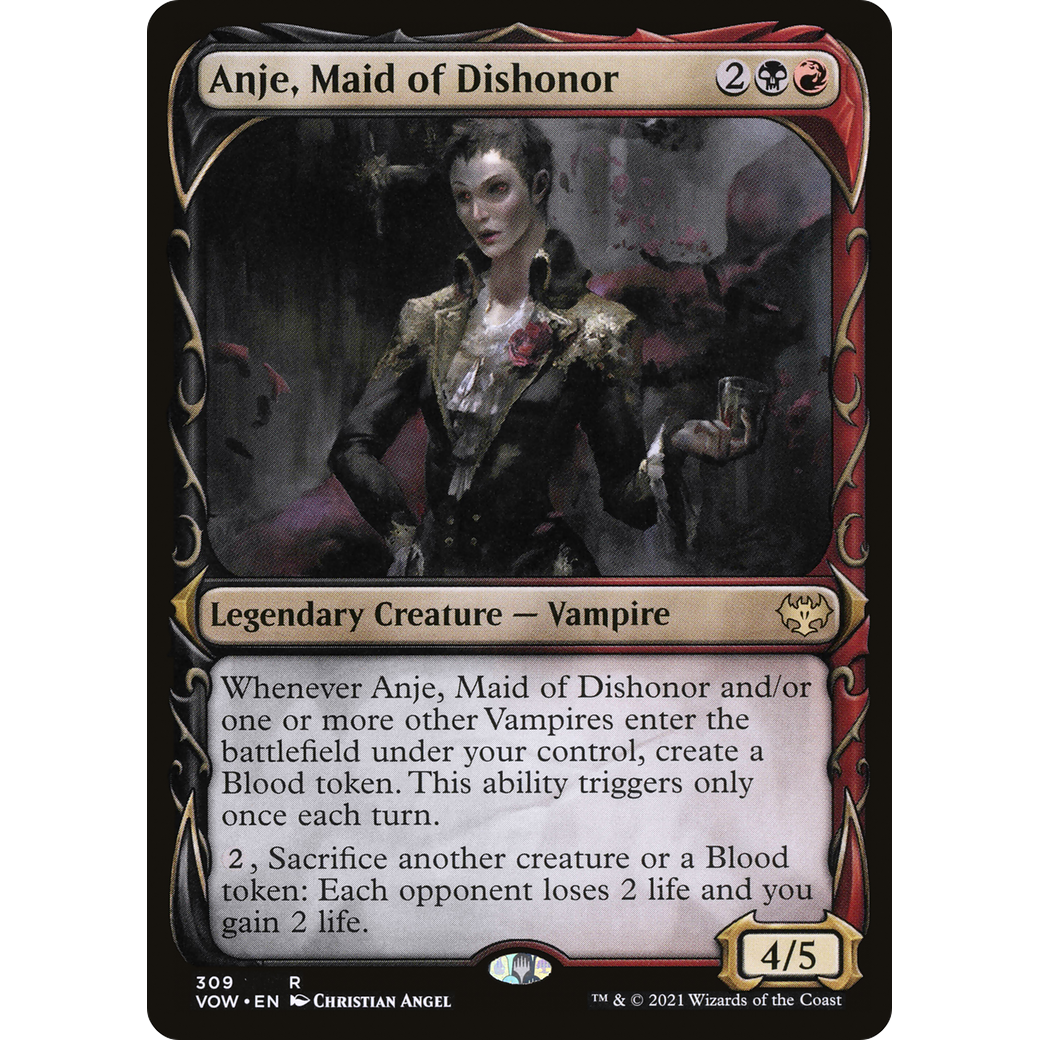 Anje, Maid of Dishonor (Showcase) (VOW-309) - Innistrad: Crimson Vow: (Showcase) Foil