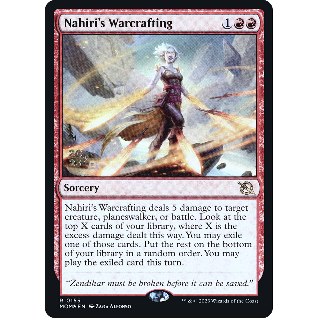 Nahiri's Warcrafting (PRE-155S) - March of the Machine Promos Foil