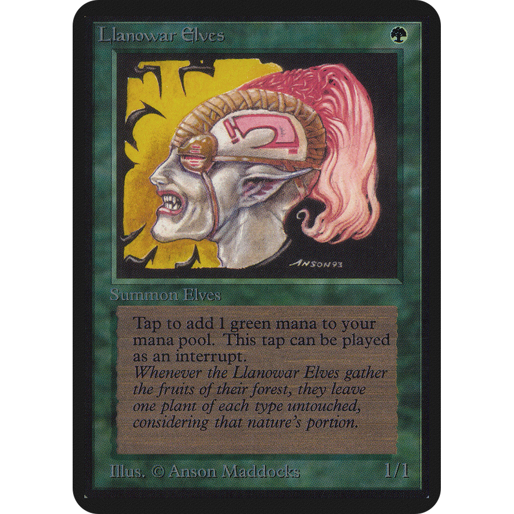 Llanowar Elves (LEA-) - Limited Edition Alpha