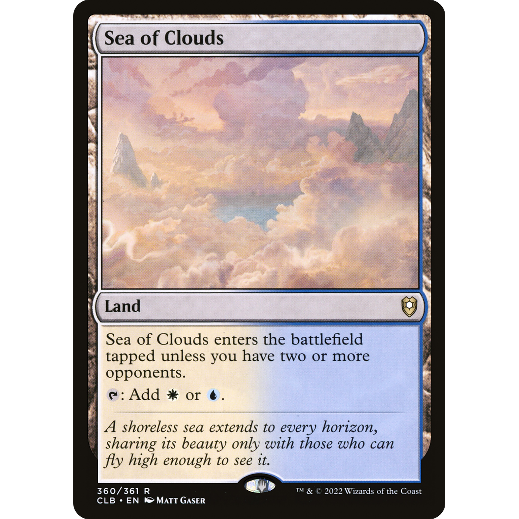 Sea of Clouds (CLB-360) - Commander Legends: Battle for Baldur's Gate Foil