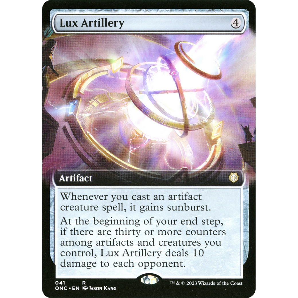 Lux Artillery (ONC-041) - Phyrexia: All Will Be One Commander: (Extended Art) Foil