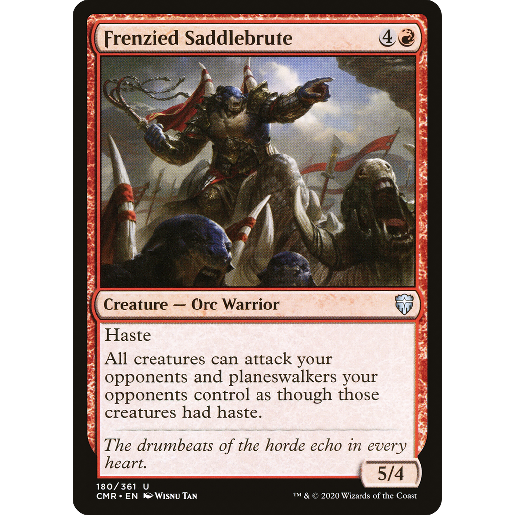 Frenzied Saddlebrute (CMR-180) - Commander Legends Foil