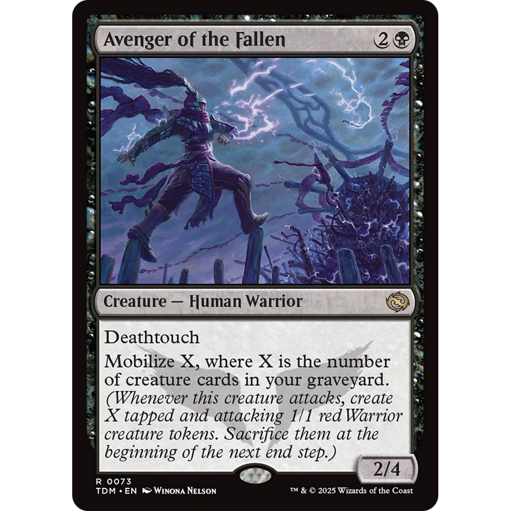 Avenger of the Fallen (TDM-073) - Tarkir: Dragonstorm Foil