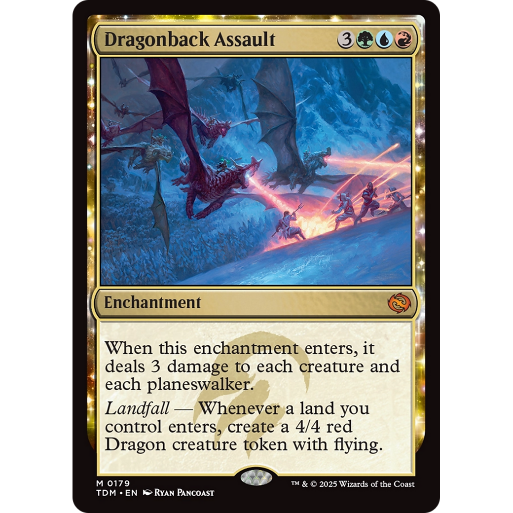 Dragonback Assault (TDM-179) - Tarkir: Dragonstorm: (enchantment)