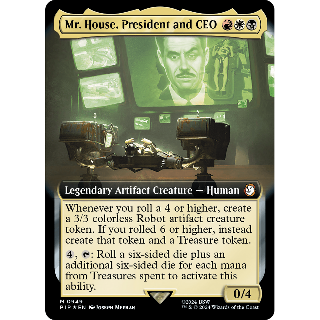 Mr. House, President and CEO (PIP-949) - Fallout: (Extended Art) Foil