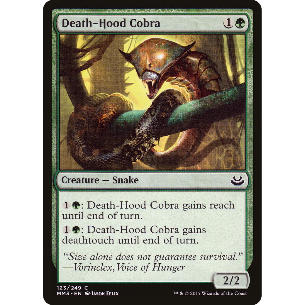 Death-Hood Cobra (MM3-123) - Modern Masters 2017 Foil
