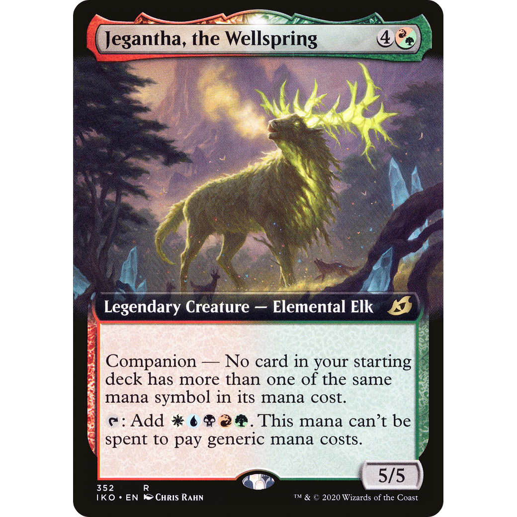 Jegantha, the Wellspring (Extended Art) (IKO-352) - Ikoria: Lair of Behemoths: (companion, Extended Art) Foil