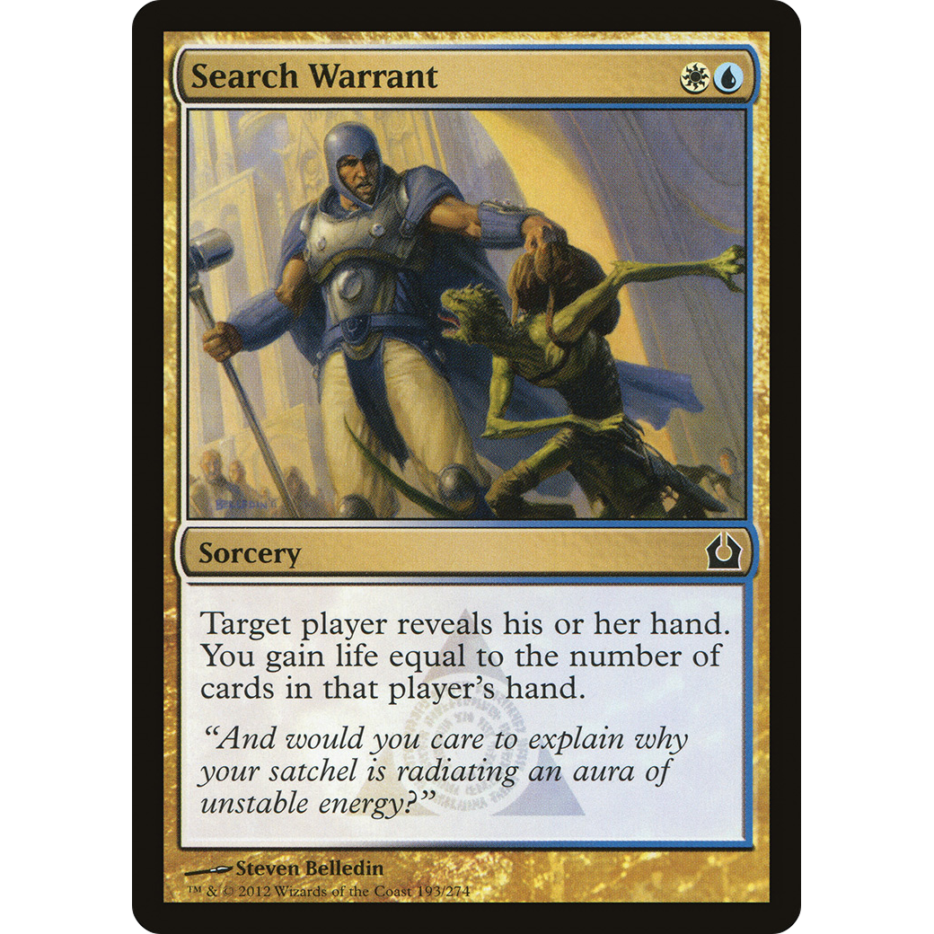 Search Warrant (RTR-193) - Return to Ravnica